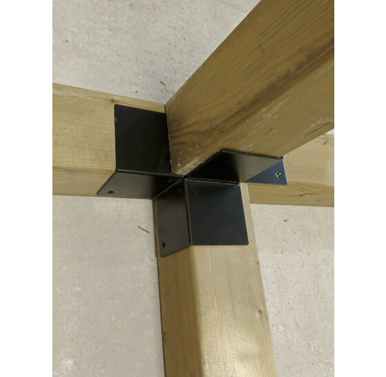 Houtverbinding vierwegbalken