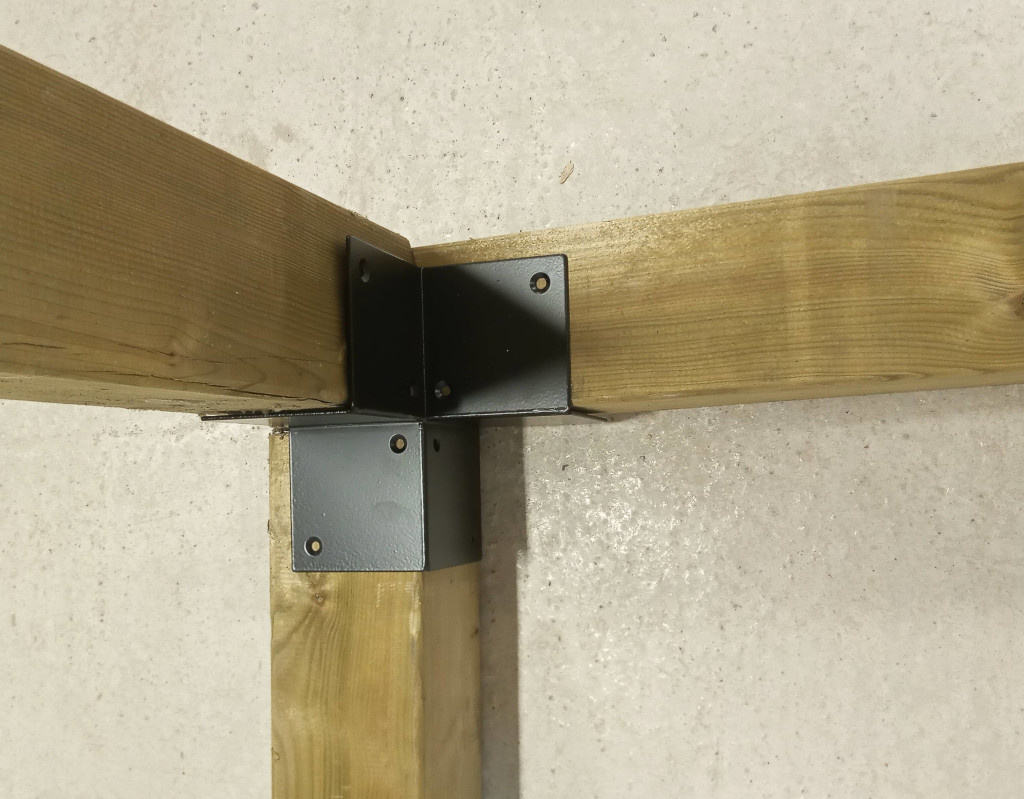 Houtverbinding driewegbalken