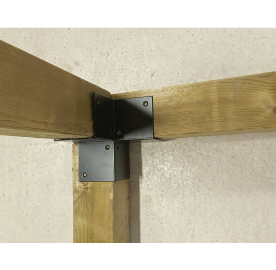 Houtverbinding driewegbalken