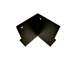 Houtverbinding voetstuk 175x175 mm verzinkt + zwart - per 4 verpakt