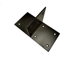 Houtverbinding T-stuk 115x223mm verzinkt + zwart gepoedercoat -  per 4 verpakt