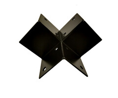 Houtverbinding driewegbalken 115x223mm verzinkt + zwart gepoedercoat - per 4 verpakt