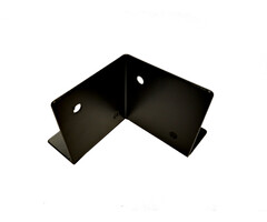 Houtverbinding voetstuk 125x125mm verzinkt + zwart gepoedercoat