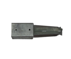 Korte paalhouder 91x91x350 mm vuurverzinkt