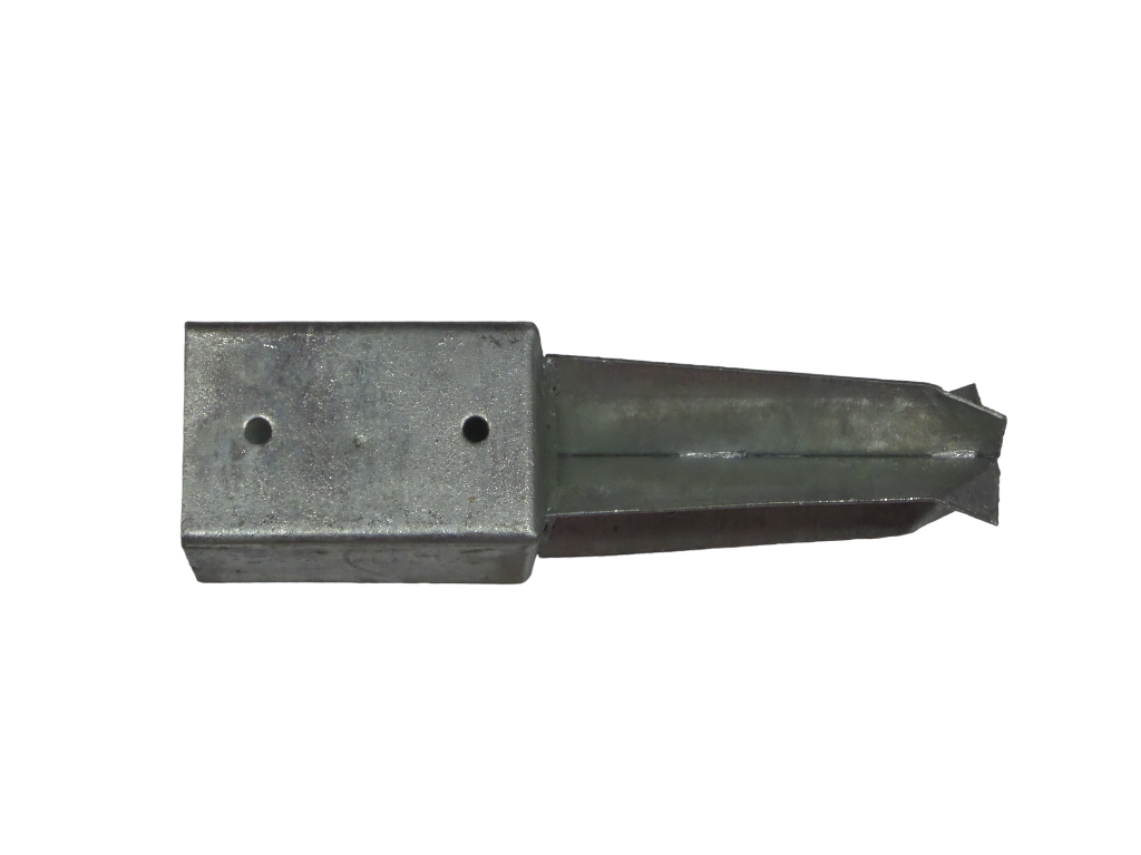 Korte paalhouder 91x91x350 mm vuurverzinkt – compacte en sterke paaldrager voor houten palen