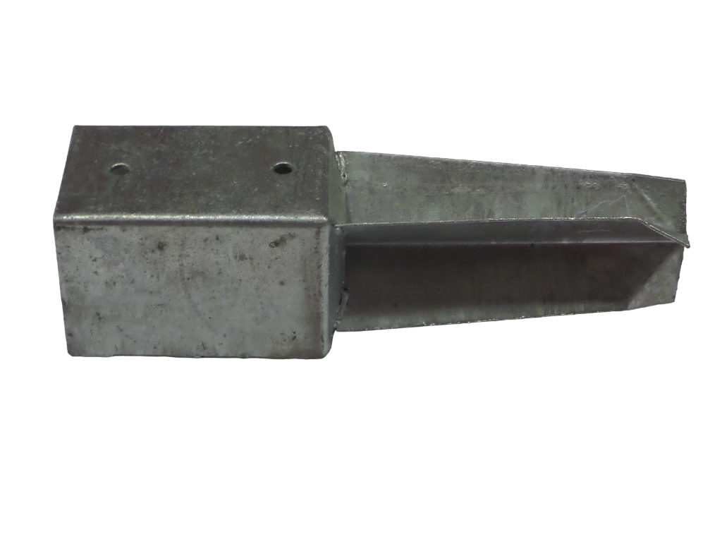 Korte paalhouder 91x91x350 mm vuurverzinkt – compacte en sterke paaldrager voor houten palen