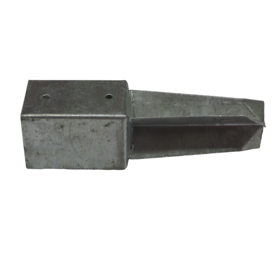 Korte paalhouder 71x71x350 mm vuurverzinkt – compacte en duurzame paaldrager voor houten palen