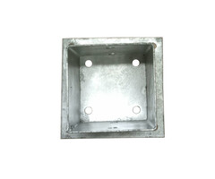 Paalhouder met plaat 71x71x150 mm vuurverzinkt