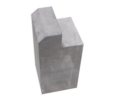 Stopblok met facetrand - 120x120mm