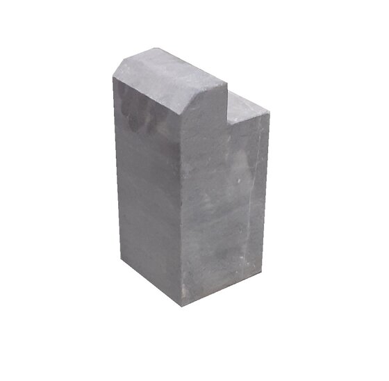 Stopblok met facetrand