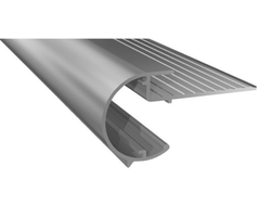 Kraaltrim aluminium 45x50mm voor dakrand en trapneus - 2,5m Roval