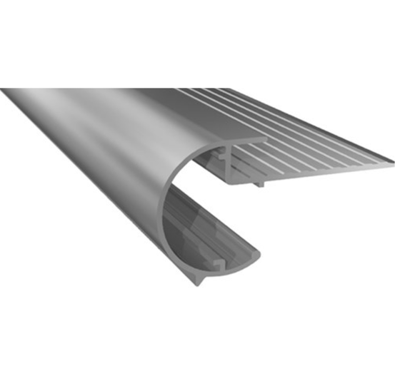 Kraaltrim aluminium 45x50mm voor dakrand en trapneus - 2,5m Roval
