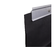 Knelprofiel alu. 60 mm voor wandaansluiting EPDM en vijverfolie, 2,5m