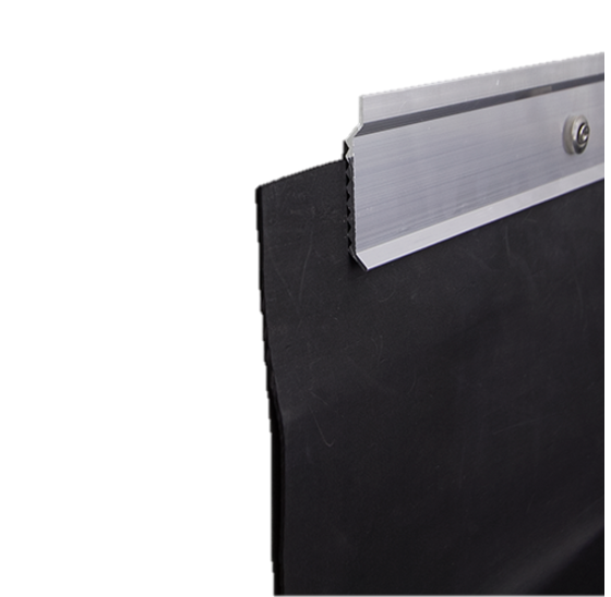 Knelprofiel aluminium 50mm waterdicht, 2,5m voor wandaansluiting