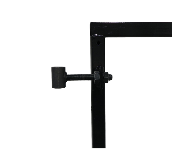Poortframe 140x155cm verstelbaar - staal 1.8mm - zwart gepoedercoat