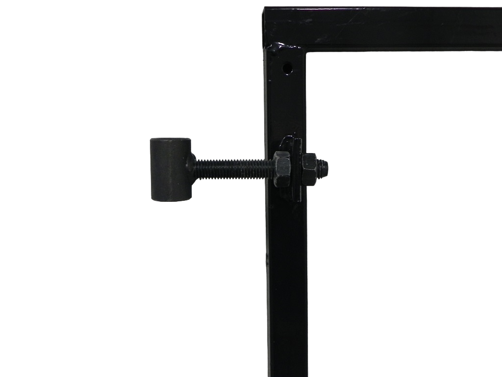 Poortframe 140x155cm verstelbaar - staal 1.8mm - zwart gepoedercoat
