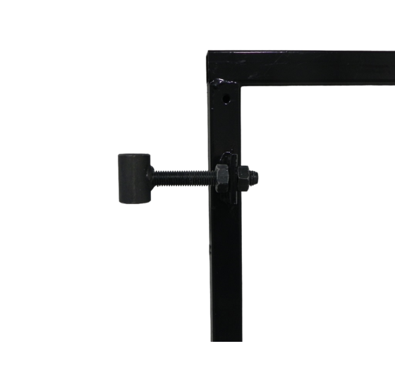 Verstelbaar poortframe 110x155cm staal 1.8mm zwart gepoedercoat