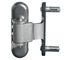 Locinox 3D-regelbaar scharnier - alu./metalen poorten - RVS - 2 stuks