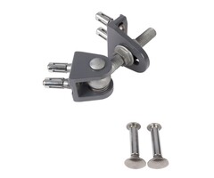 Locinox Opschroefbaar 4D-regelbaar scharnier aluminium  - Quick-Fix - verpakt per 2