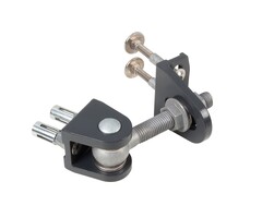 Locinox Opschroefbaar 4D-regelbaar scharnier Aluminium - Dwarsbevestiging - verpakt per 2