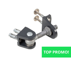 Locinox Opschroefbaar 4D-regelbaar scharnier aluminium  - Dwarsbevestiging - Verpakt per 2