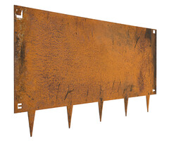 Borderrand cortenstaal 106x40cm 4 stuks