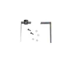 Verstelbare steunplaat 100x55mm (M8) [2mm] Galvanisch verzinkt