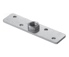 Verstelbare steunplaat 120x30mm (M8) [4mm] Galvanisch verzinkt