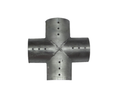 Verbinders voor ronde palen Ø100mm (4-weg) Vuurverzinkt