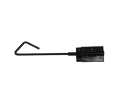 Staartgrendel 400mm Zwart gepoedercoat