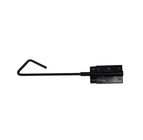 Staartgrendel 400mm Zwart Gepoedercoat