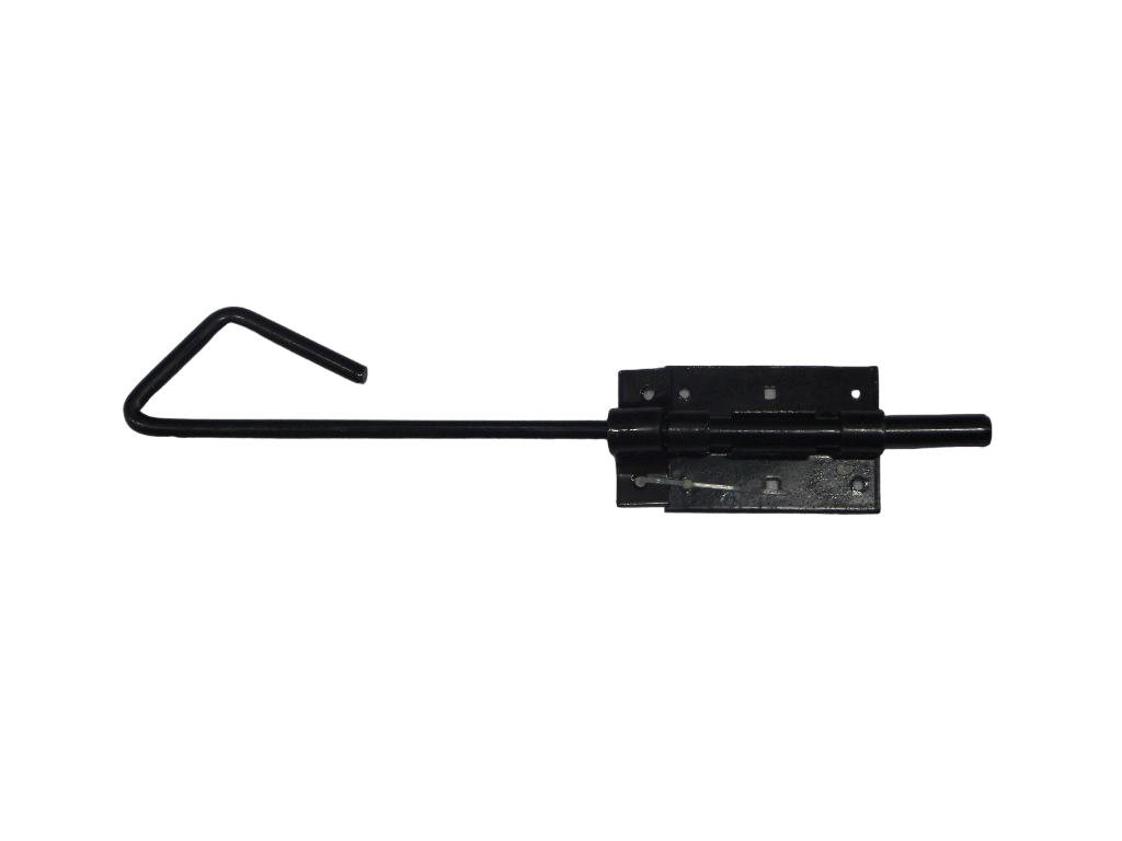 Staartgrendel 400mm Zwart Gepoedercoat