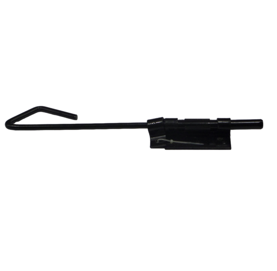 Staartgrendel 400mm Zwart Gepoedercoat