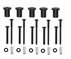 Set afstandhouders 50mm Zwart gepoedercoat