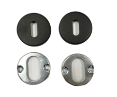 Rozetten Ø50mm Zwarte structuurcoating