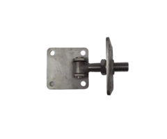 Poortscharnier verstelbaar 100x100mm [5mm] RVS