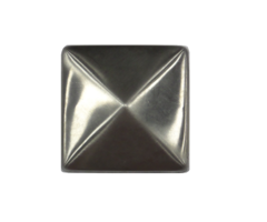 Piramide Paalornament 201x201mm RVS