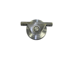 Loopwiel met groef 118mm RVS