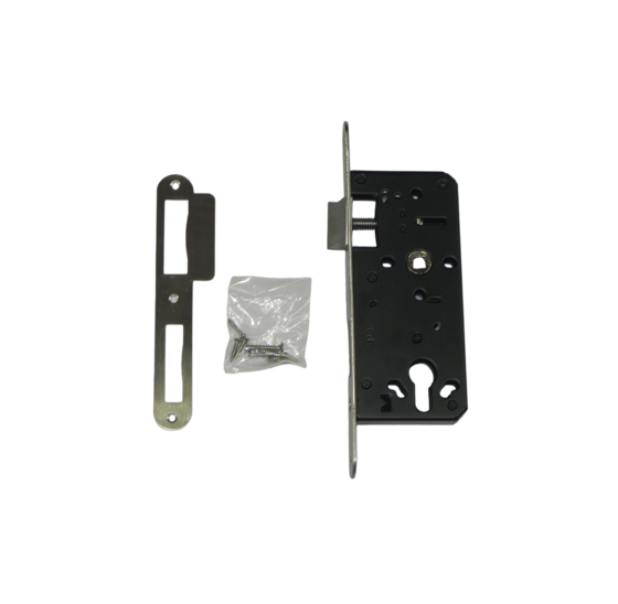 Insteekcilinderslot 72x165mm Zwart gepoedercoat