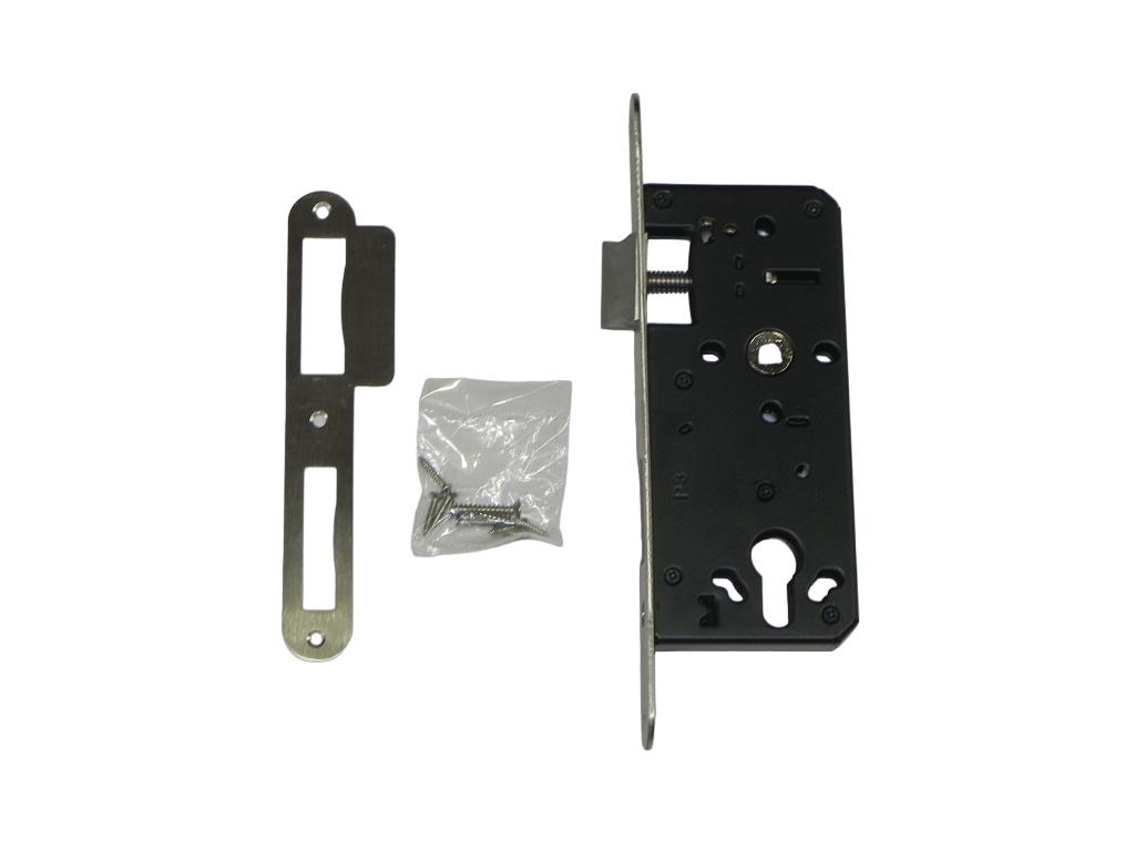 Insteekcilinderslot 72x165mm Zwart gepoedercoat