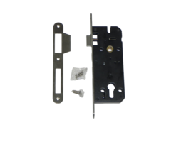 Insteekcilinderslot 68x174mm Zwart gepoedercoat