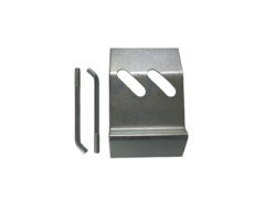 Grondplaat 125x190mm [2mm] Galvanisch verzinkt