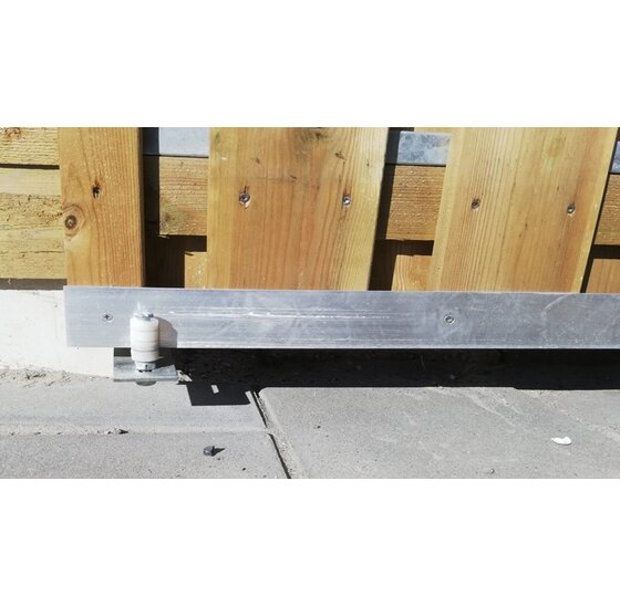 Geleidingsplaat Dubbele Roller 200x100x60mm Galvanisch Verzinkt