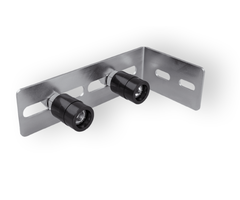 Geleidingsplaat dubbele roller 200x100x60mm [3mm] Galvanisch verzinkt