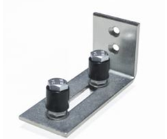 Geleidingsplaat dubbele roller 120x50x60mm Galvanisch verzinkt