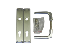 Deurschild en deurkruk 85mm Aluminium