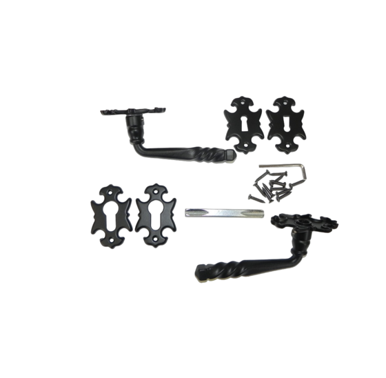 Deurkruk met rozetten