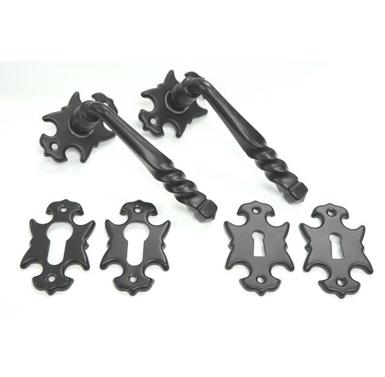 Deurkruk met rozetten