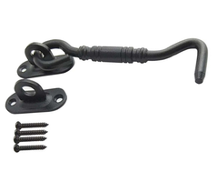 Deurhaak 150mm Zwart gepoedercoat