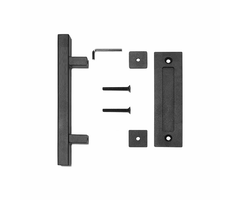 Deurgreep Dubbele greep Zwart gepoedercoat